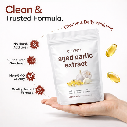 ELUX Aged Garlic Extract™ - 7500mg Odourless Softgels