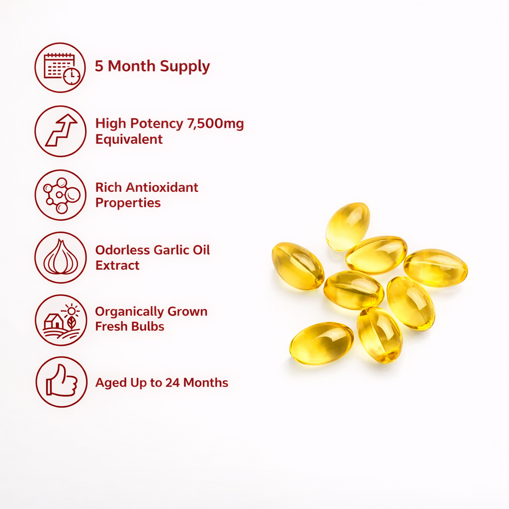 ELUX Aged Garlic Extract™ - 7500mg Odourless Softgels