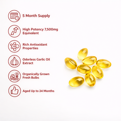 ELUX Aged Garlic Extract™ - 7500mg Odourless Softgels