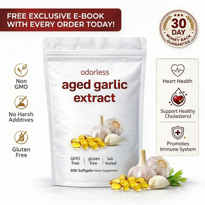 ELUX Aged Garlic Extract™ - 7500mg Odourless Softgels