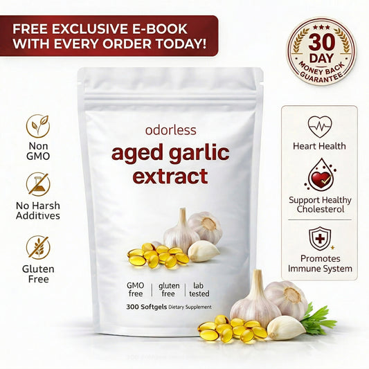 ELUX Aged Garlic Extract™ - 7500mg Odourless Softgels